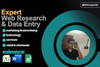 do web research and collect leads for any business niche