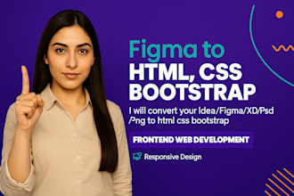 convert figma to HTML canva to HTML xd to HTML bootstrap responsive tailwind CSS