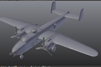 do expert 3d model of drones, uav, vtol, aircraft and aerospace with pbr texture