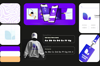 design a complete brand identity, logo, and style guide for your startup