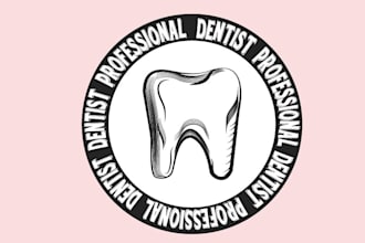create a polished and distinctive dental vintage logo for your company