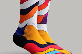 make design modern and unique custom socks