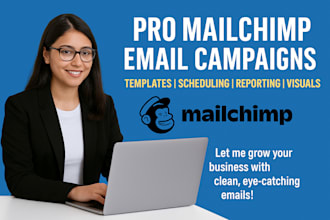 create professional mailchimp email campaign and clean email list