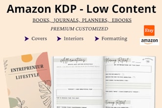 design planner, journal, business diary personal cover and interior pages