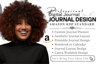 do digital journal design printable journal planner wookbook design notebook