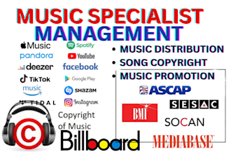 do music distribution, registration, marketing, promotion, submission management