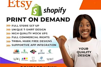 create and optimize your etsy print on demand shop for sales