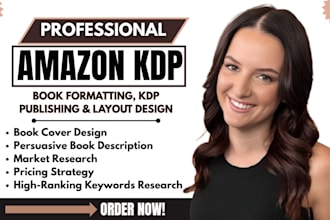 do amazon kdp publishing book formatting and layout design kdp book cover design
