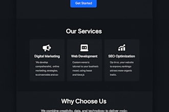 build fast, responsive, and conversion focused websites