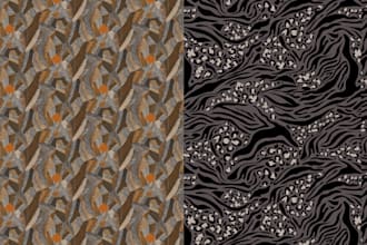 make custom floral and abstract patterns for fabric design