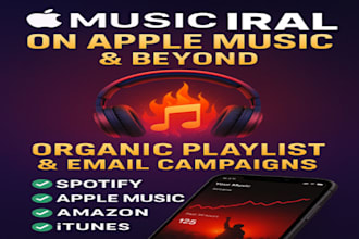 promote your apple music track with viral email campaigns and organic playlist