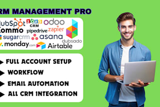 set up and fix your CRM using pipedrive, hubspot, zoho, zapier, and more