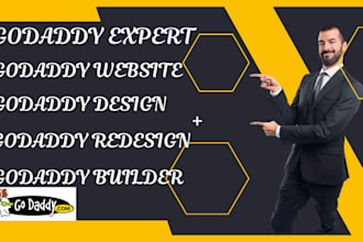 develop godaddy website design, godaddy website redesign, build godaddy website