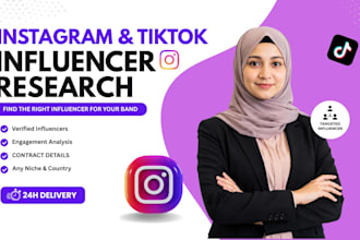 do influencer research on instagram and tiktok