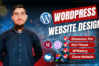 build a stunning wordpress website with divi theme, elementor, or wp bakery
