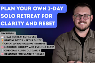 help you plan a 1 day solo retreat for clarity and reset