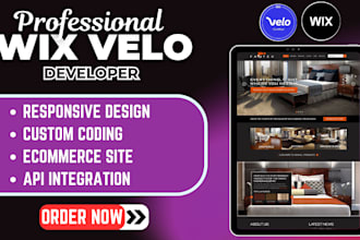 design wix website custom wix velo code wix cms wix booking wix dynamic page