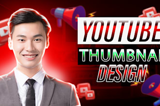 design catchy youtube thumbnail