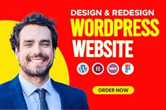 build custom wordpress website design or redesign, business website development