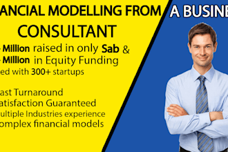 provide investor ready financial projections, forecasts and financial model
