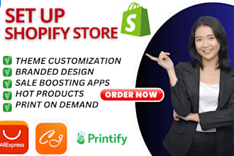 build shopify website and build shopify store