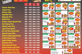 do menu card design
