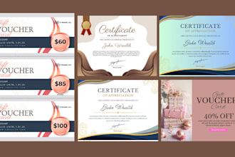 diploma certificate certificate design gift card award cerfiticate voucher