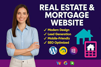 mortgage website design, real estate website, loan website mortgage broker lead