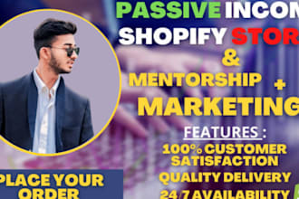 be your dropshipping coach, shopify mentor, and consultant