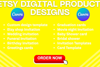 create baby shower, bridal shower, and rsvp invitations for etsy
