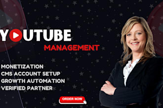 set up and optimize your youtube cashcow channel, cms with verified partner