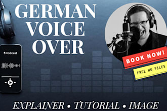 record a professional german voice over for your explainer video
