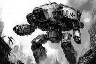 create your warhammer character illustration