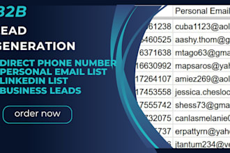 provide direct phone, mobile phone number and email list