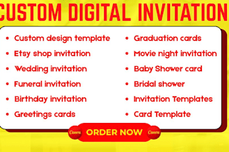 create premium canva invitation templates for etsy digital downloads