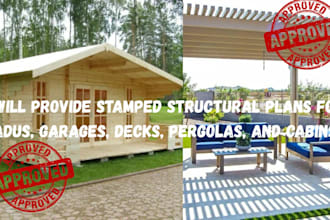 colorado, texas, ohio structural plans adu, pool enclosure, deck, pergola, cabin