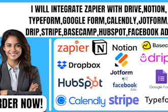 integrate zapier drive notion typeform google forms calendly jotform drip stripe
