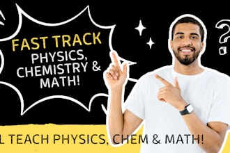 be your mathematics, chemistry, physics and maths tutor