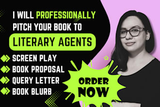 be your expert literary agent to pitch, polish, and promote your book