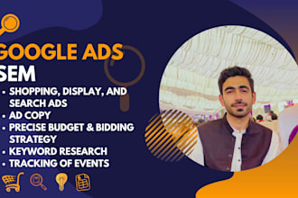 set up and optimize google ads campaigns, SEM