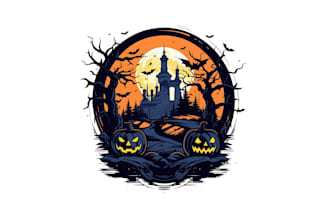 create high quality and beautiful spooky logo design