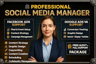 manage and grow your instagram, facebook, linkedin, youtube, and google profile