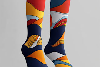 make a custom and unique socks design