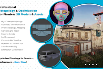 do retopology and optimization for 3d models