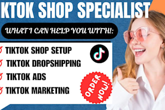 setup tiktok shop dropshipping tiktok shoppable ads tiktok marketing sale funnel