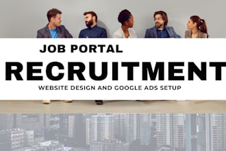 recruitment agency website, staffing job board website job portal wordpress wix