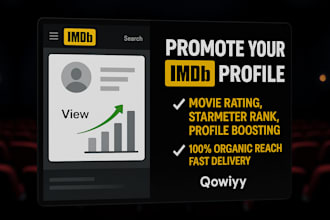 promote your imdb profile, imdb movie rating and improve starmeter rank