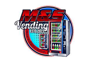 create creative and good looking vending machine  logo design