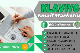 setup klaviyo, mailchimp, gohighlevel and email campaign automation