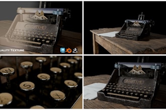 3d modeling and texturing for game props and game assets
